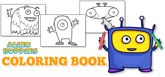 Alien Buddies Coloring Book
